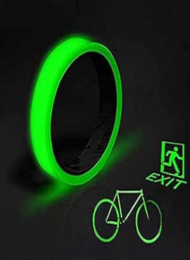 SYOSI Glow in The Dark Tape, Bright Waterproof Luminous Tape, Fluorescent Tape, Glow in Dark Markers, Can be Use at Stage, Stairs, Walls, Steps, Exits, 5m×20mm